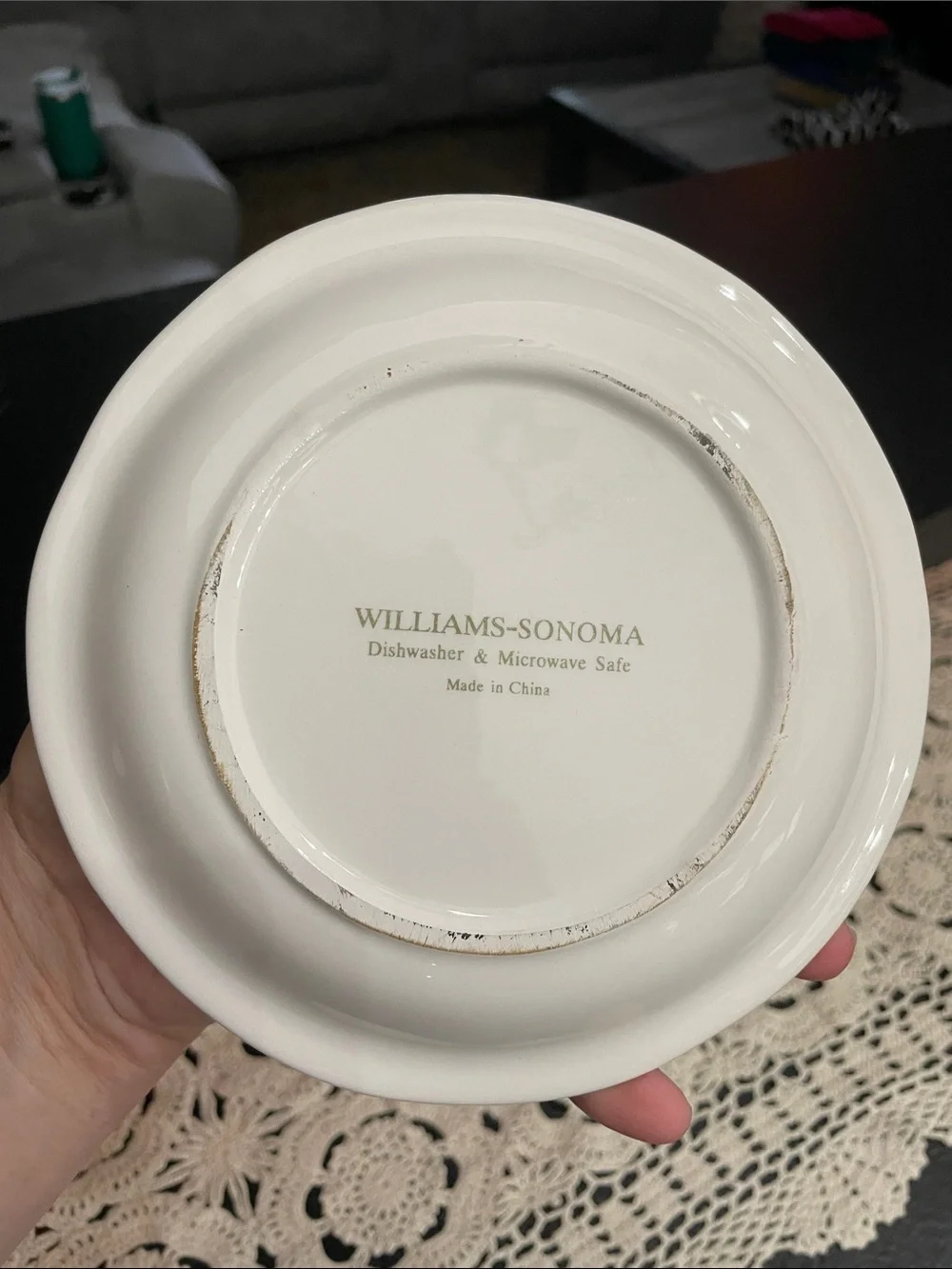 WilliamsSonomaChianti, Porto& Chardonnay White Ceramic Appetizer Plates-Set of 3